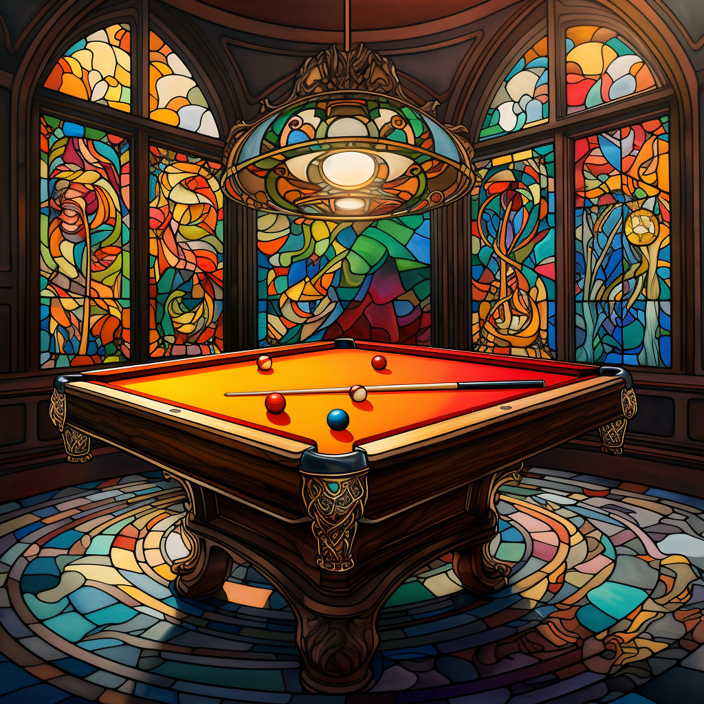 Artistic Billiards Table Painting