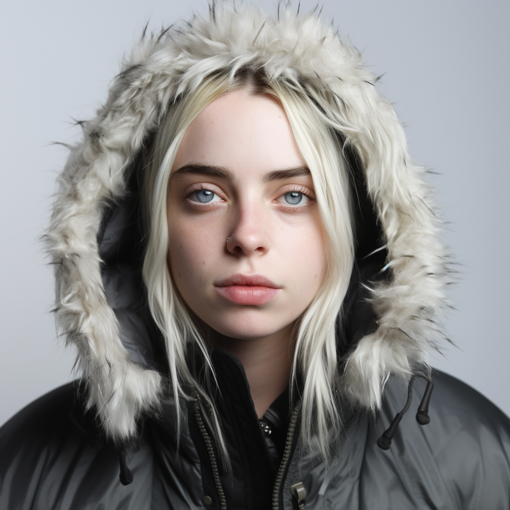 Billie Eilish ID Photo with Natural Lighting