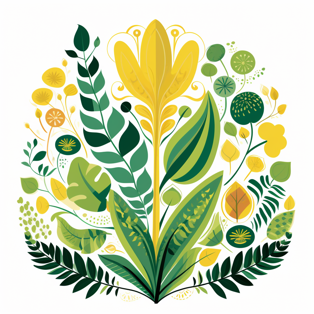 Simple biological plant kingdom vector