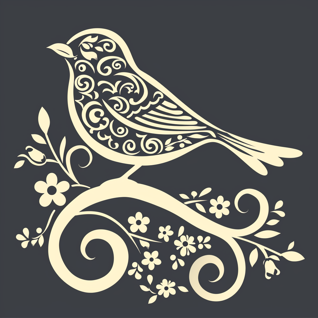 Arabesque style bird