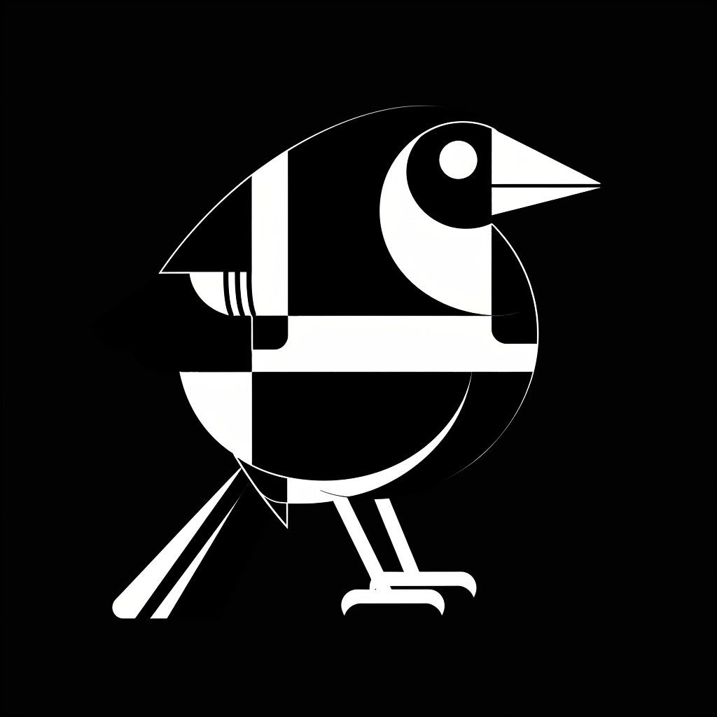 minimalist bird logo design