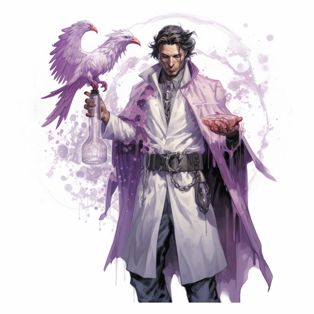 Male Birdperson Doctor with Syringe