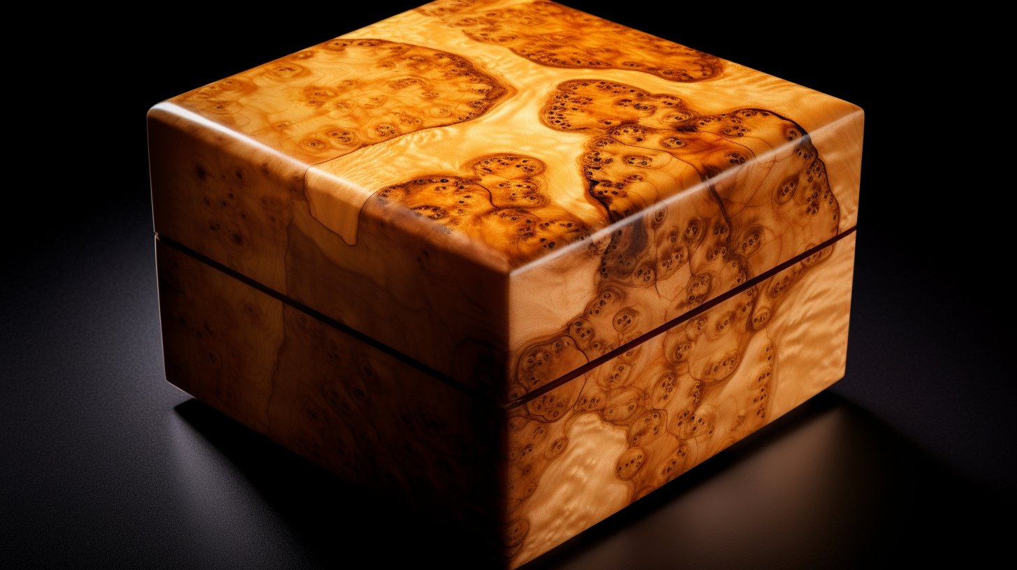 Birdseye Maple Wood Box with Smooth Finish