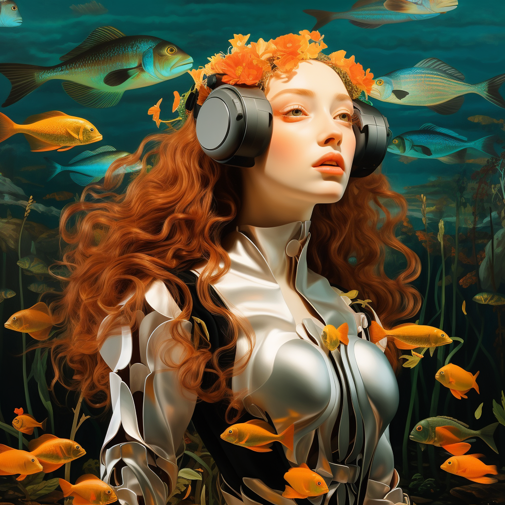 Futuristic Birth of Venus Artwork