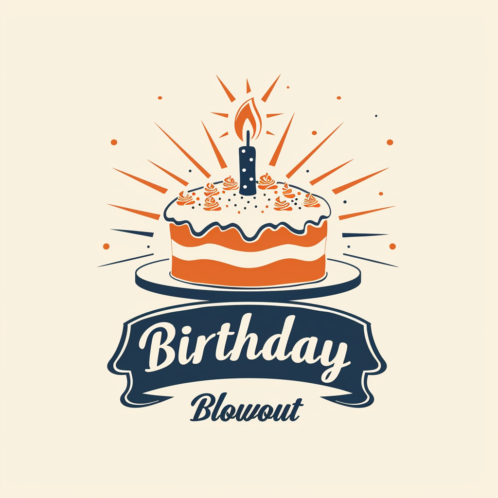 Birthday Blowout Logo Design