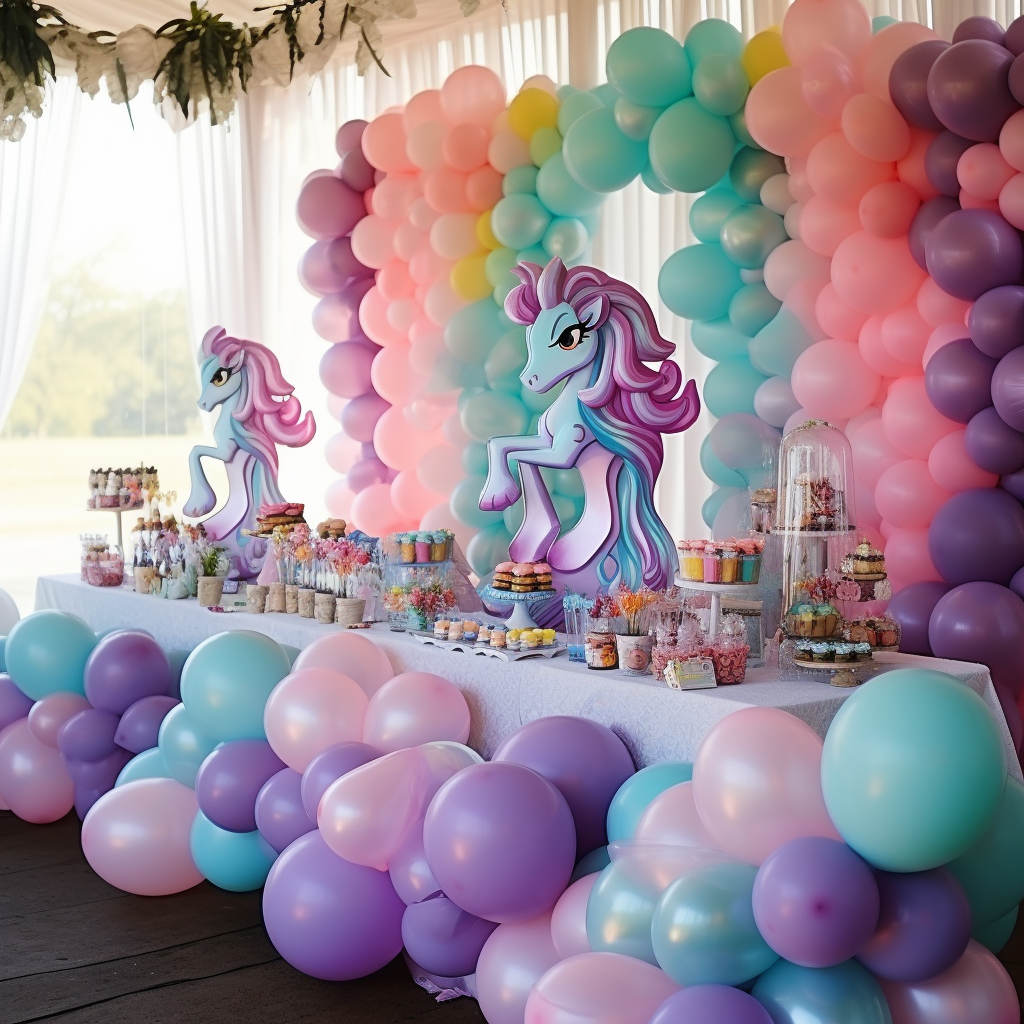 Beautiful birthday party with My Little Pony theme