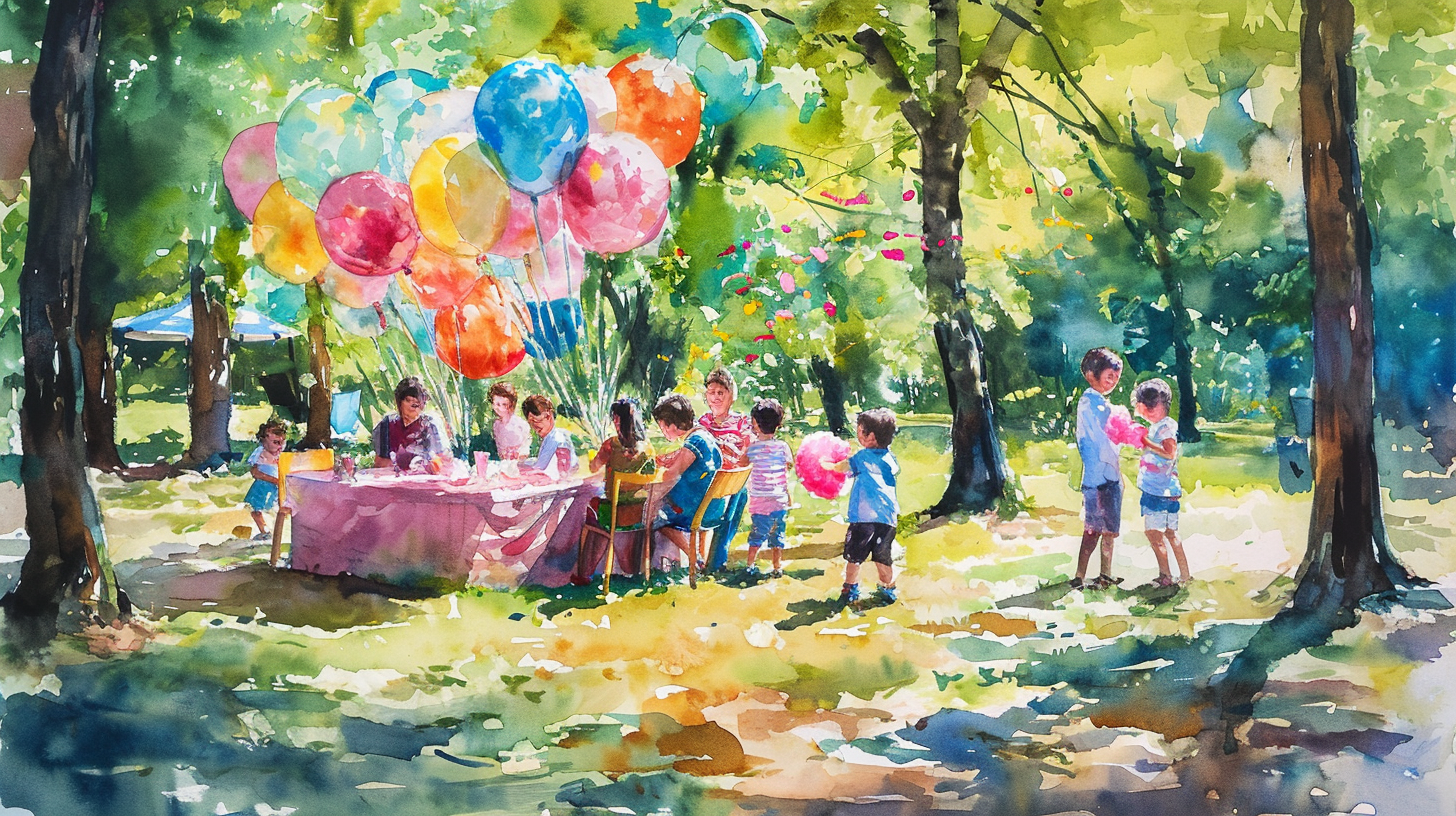 Birthday party in the park