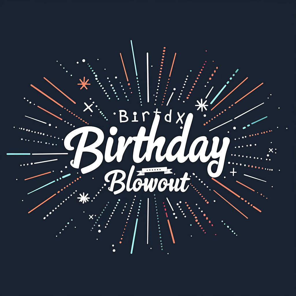 Birthday Blowout Logo Design