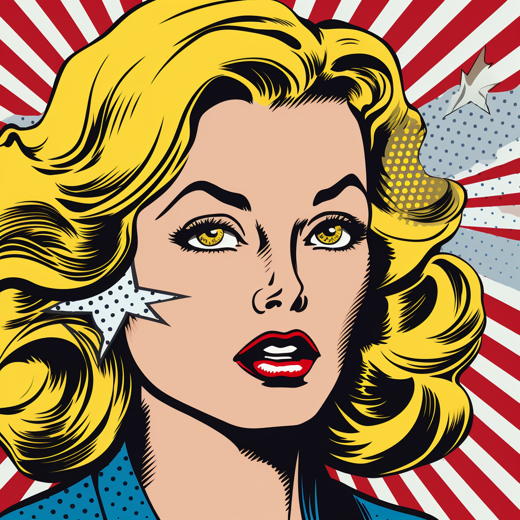 Bitcoin in Roy Lichtenstein Style