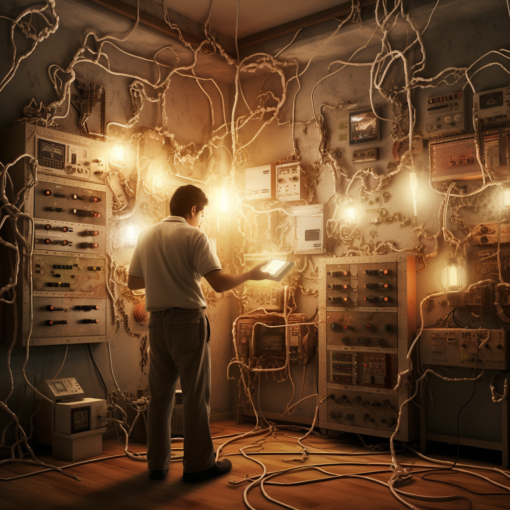 Realistic depiction of bizarre electrical happenings