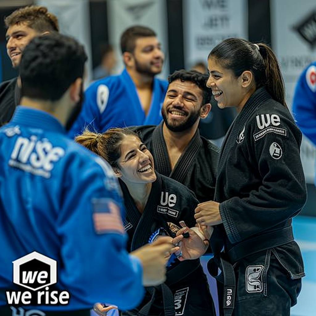 BJJ Players Happily Chatting Together