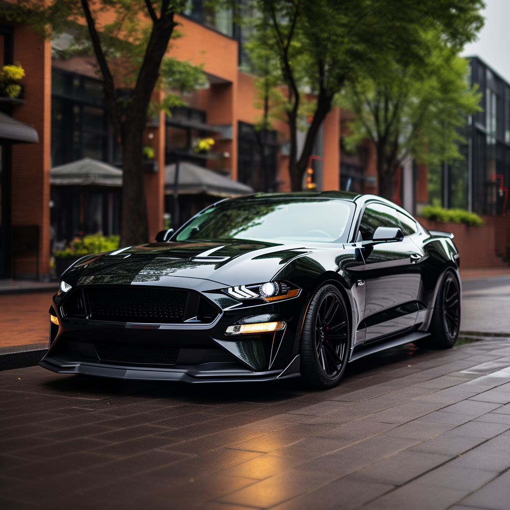 Black 2022 Mustang GT car