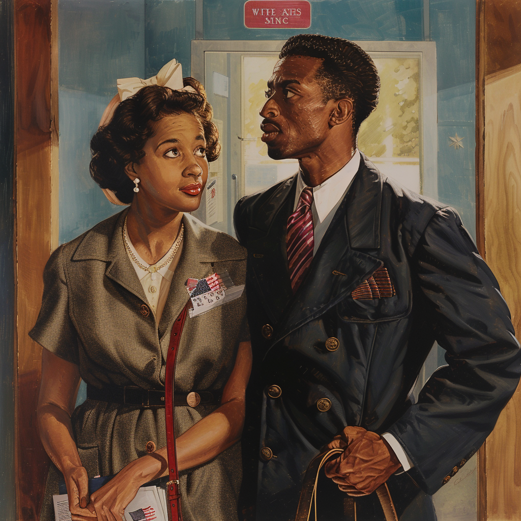 Young Black Attorney Leading Woman