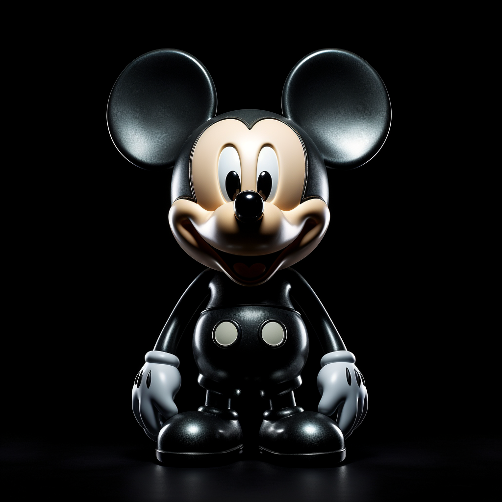 Mickey Mouse on black background