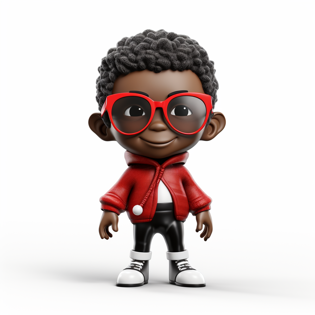 Black boy elf with sunglasses on the shelf