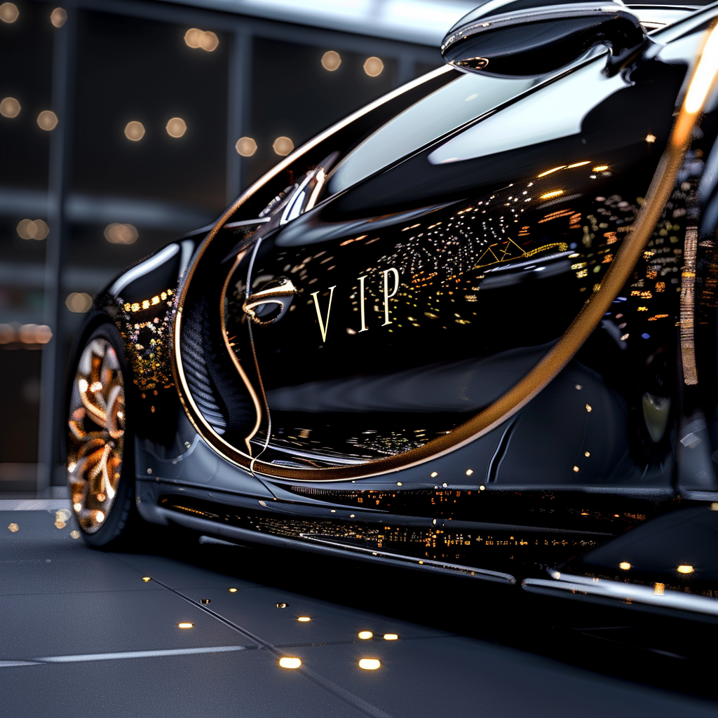 Black Bugatti VIP Car Image