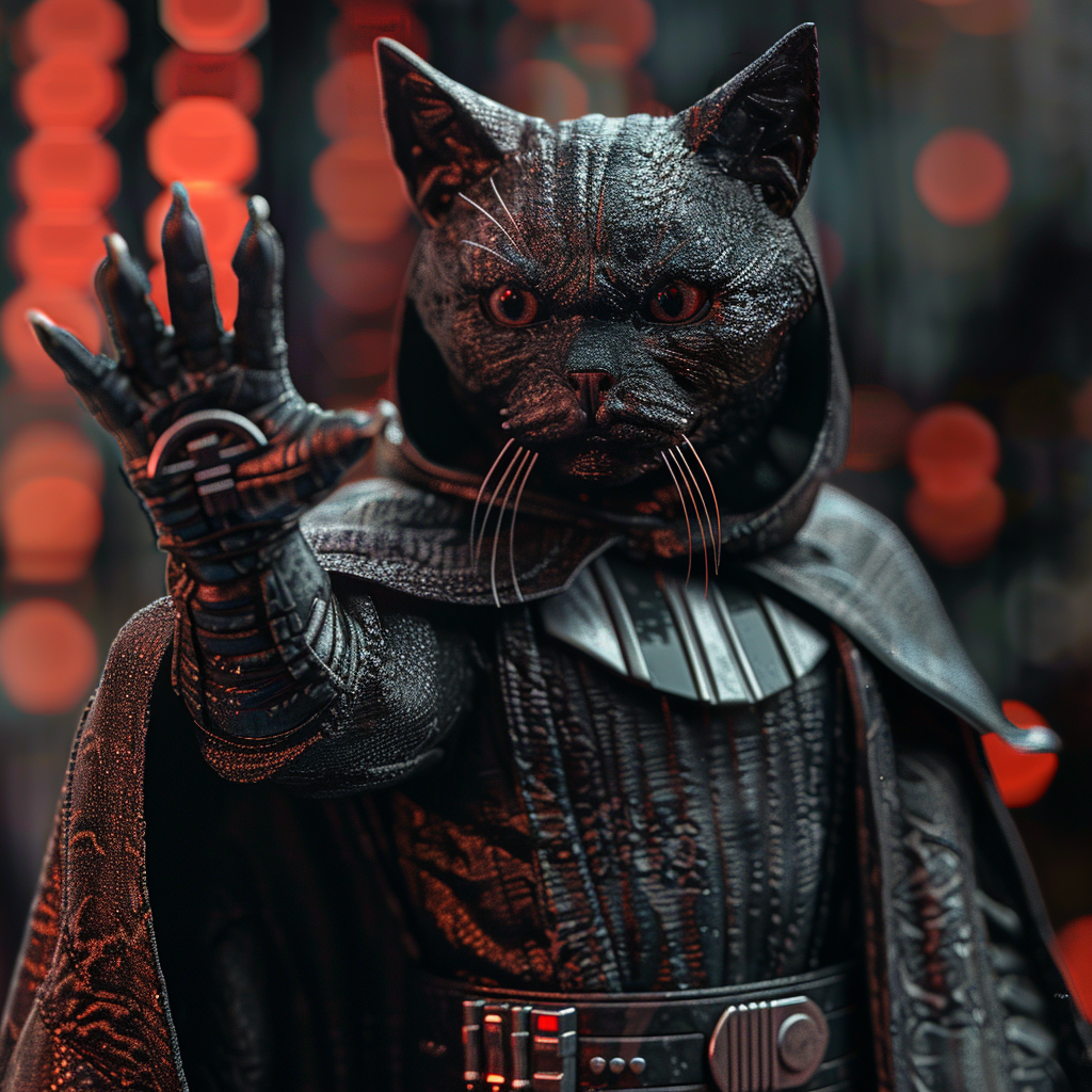 Black Cat Darth Vader Force Choke