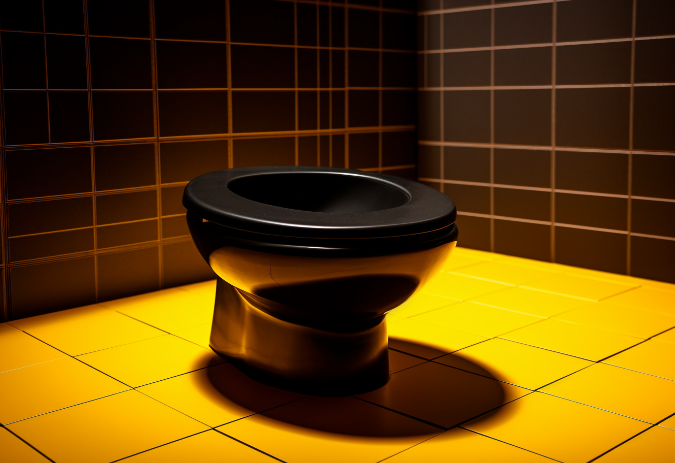 Modern black toilet bowl design