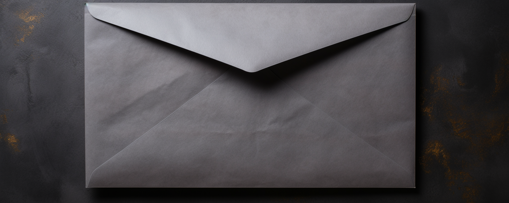 Black Dossier Envelope on Grey Table