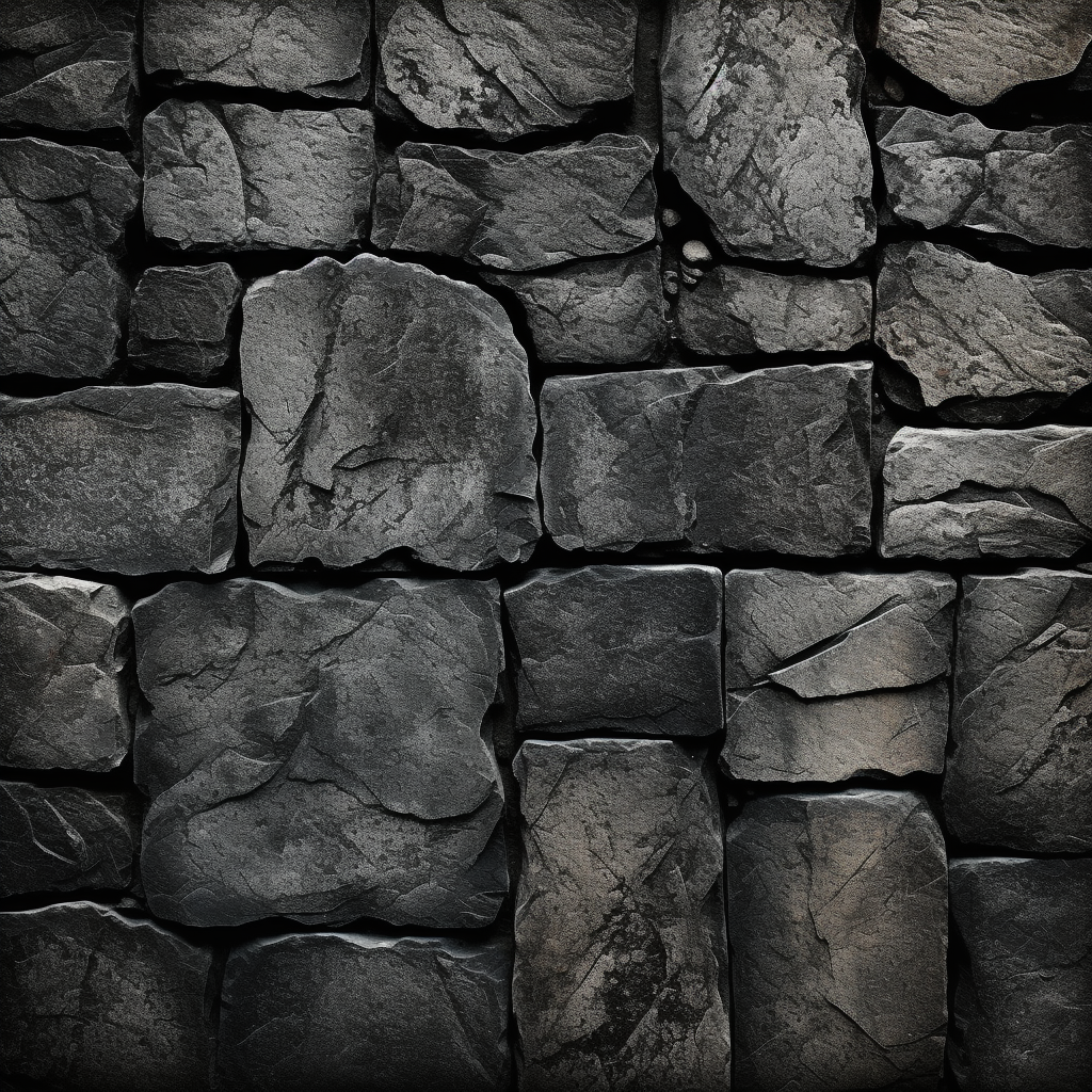 Black stone floor texture