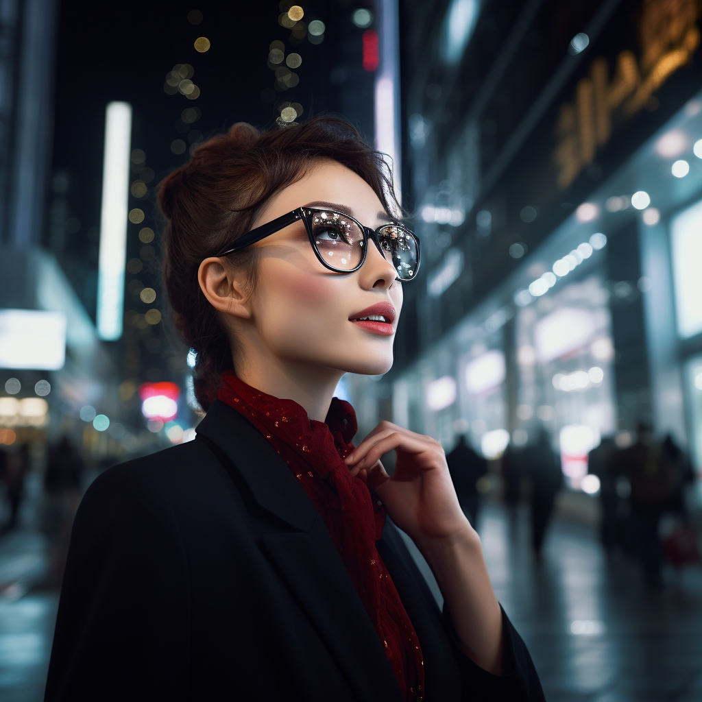 High-quality elegant eyewear in Tokyo city