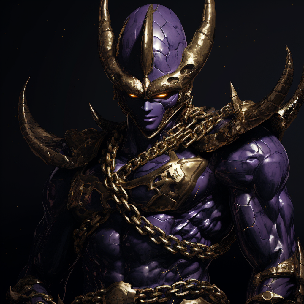 Black Frieza with Gold Chains  image