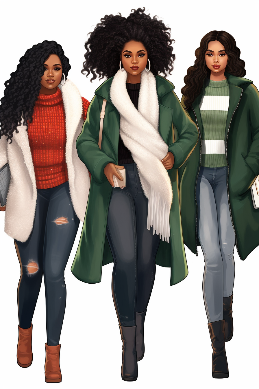 Plus Size Black Girl Rocking Winter Fashion