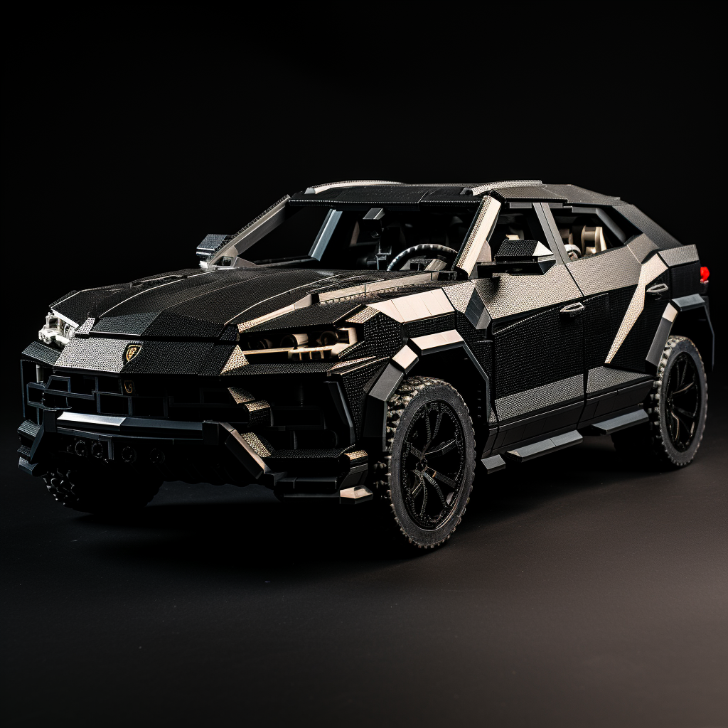 Lego car - black Lamborghini Urus