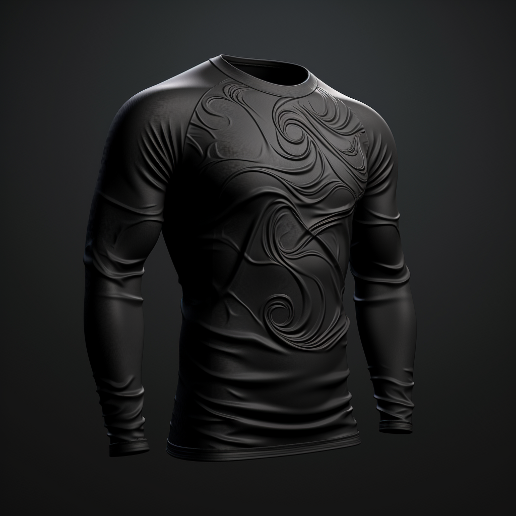 High-quality black long sleeve mockup