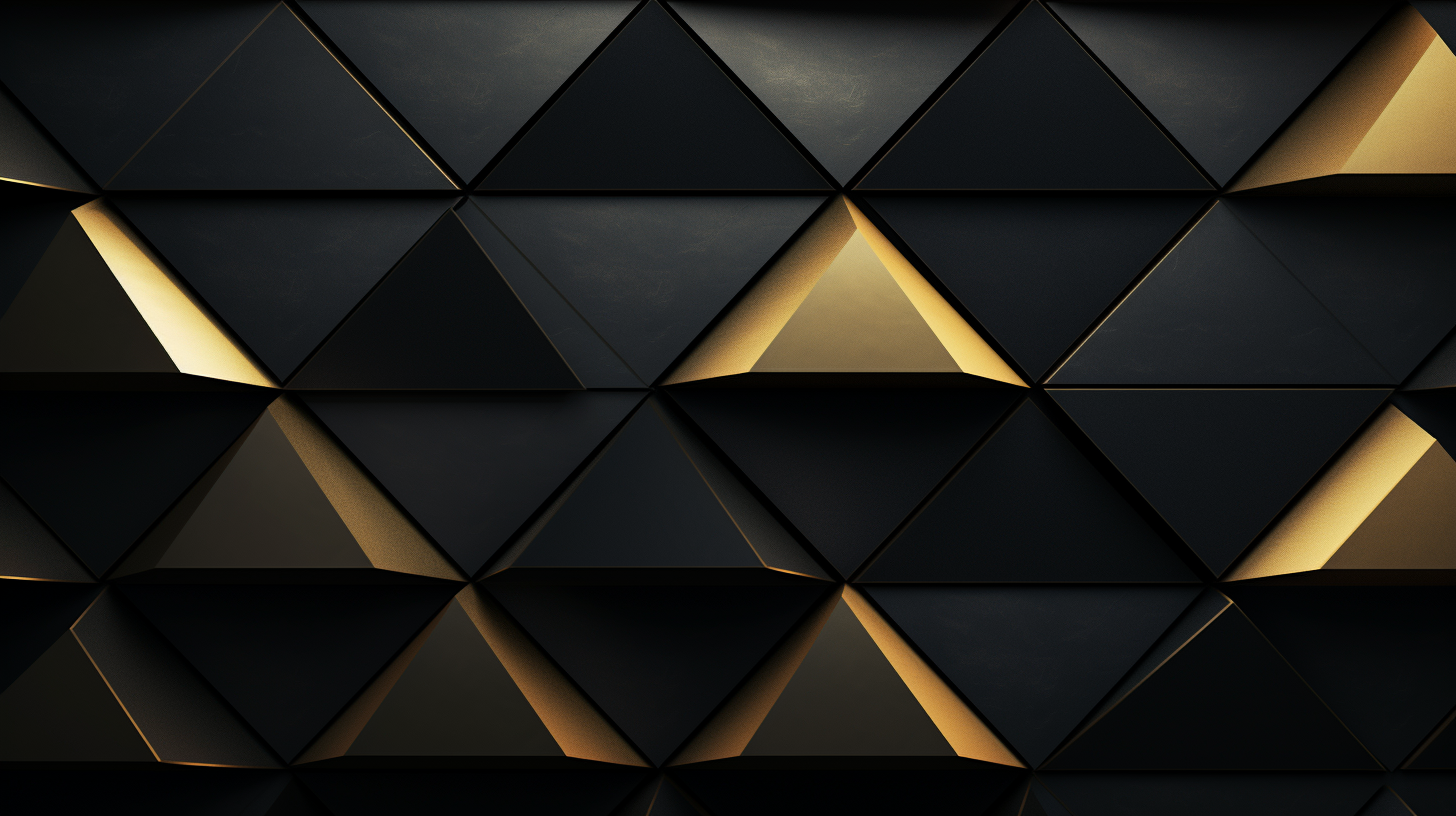 Triangular matte black paper background