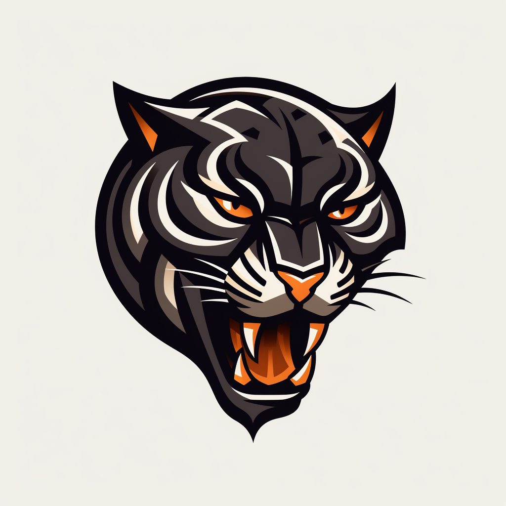 Black Panther NBA logo shape