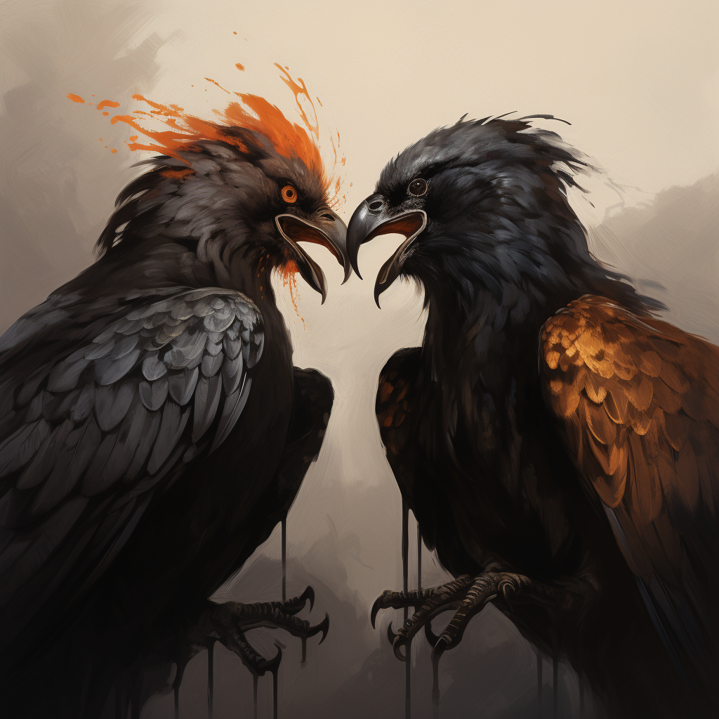 Raven and Eagle Love