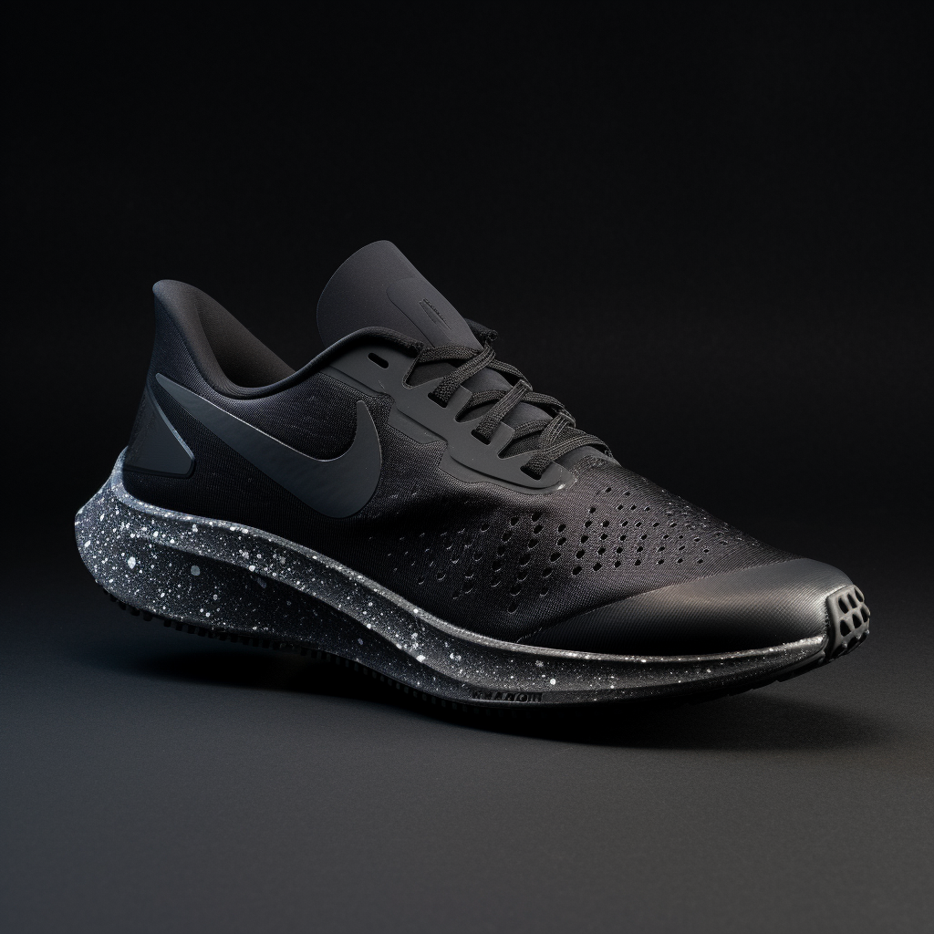 Black Running Shoe Nike Pegasus