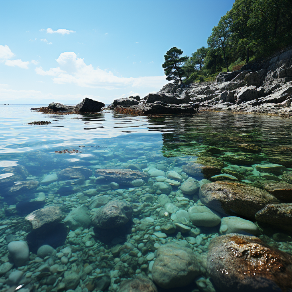 Calm and relaxing Black Sea scene