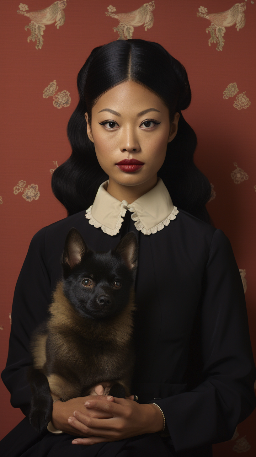 Black Shibu Inu Prada Beauty Salon Wes Anderson