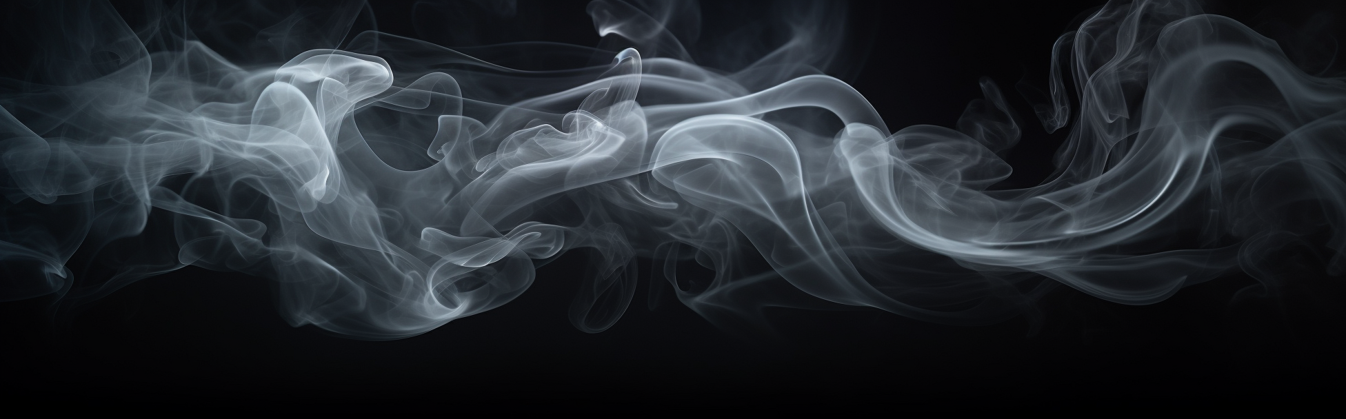 Smoke Effect on Black Studio Background