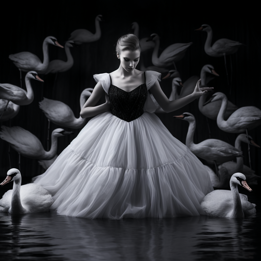 Black Swan Swing White Swans