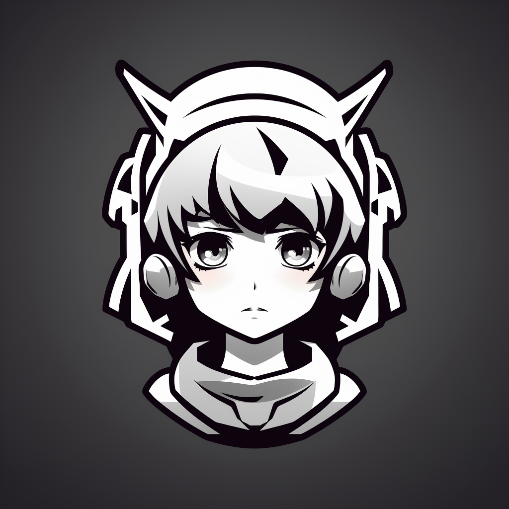 Retro Anime Chibi Logo Design