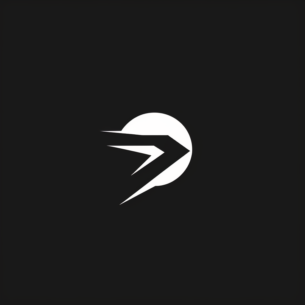 Simple black white logo