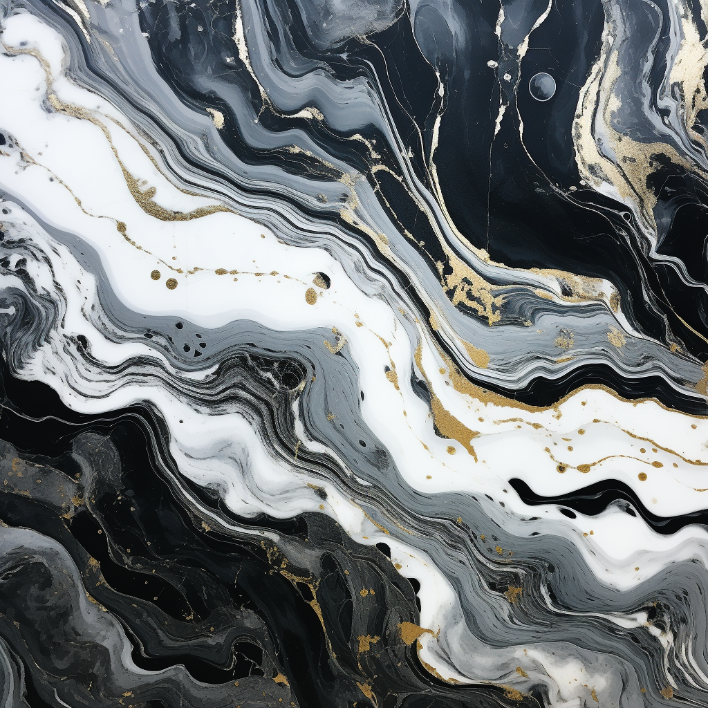 Elegant black and white marble closeup