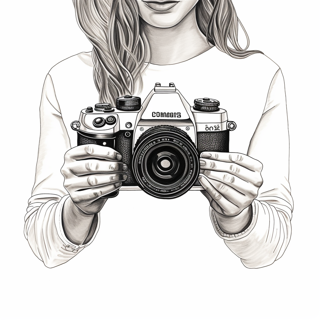 Woman's hands holding a Sony A7iii camera