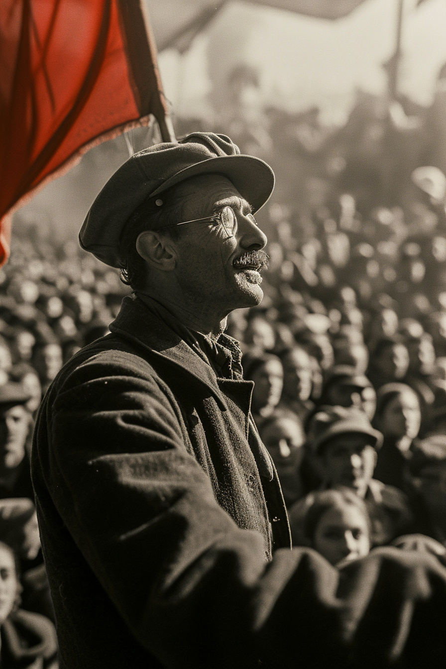 Groucho Marx in powerful propaganda photo