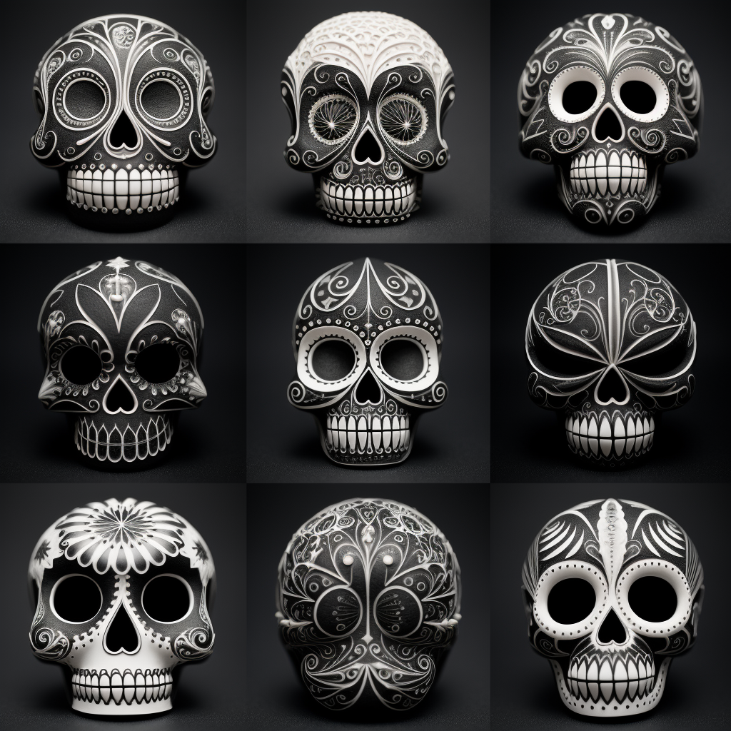 Decorative sugar skull image