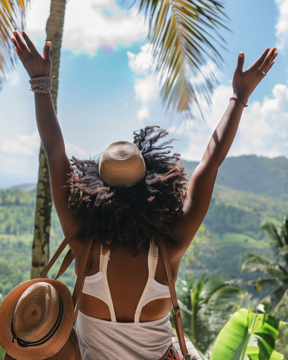 Black women enjoying sunny day