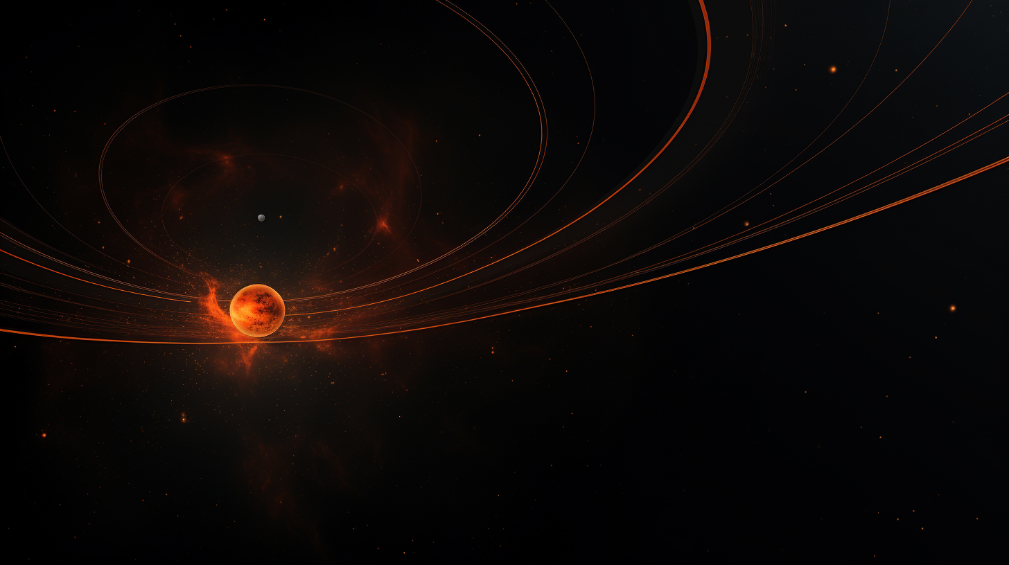 Black and Orange Background with Space for a Sentence