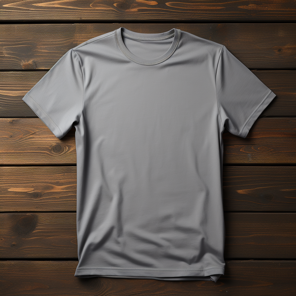 Blank gray t-shirt template