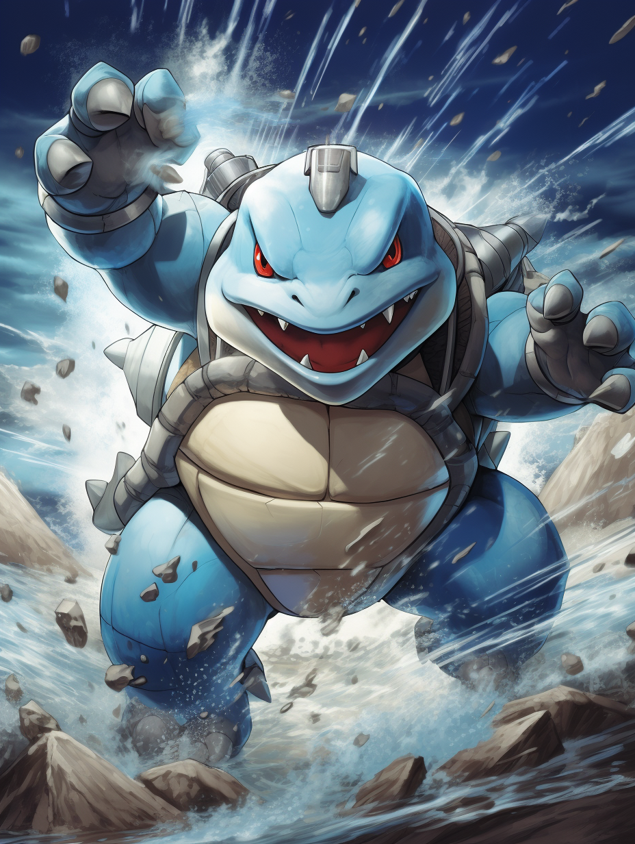 Coloring page of Blastoise