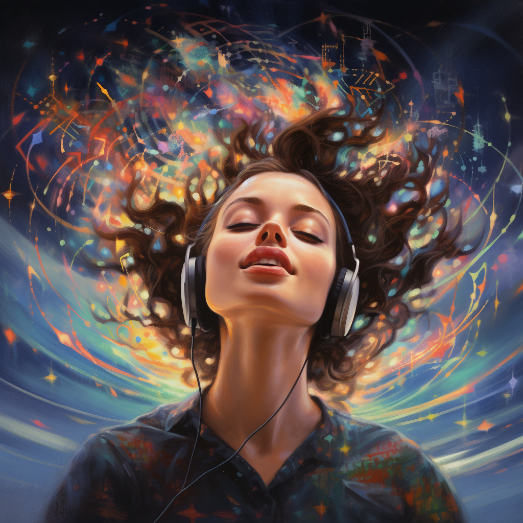 Blissful elation with brainwave entrainment sound