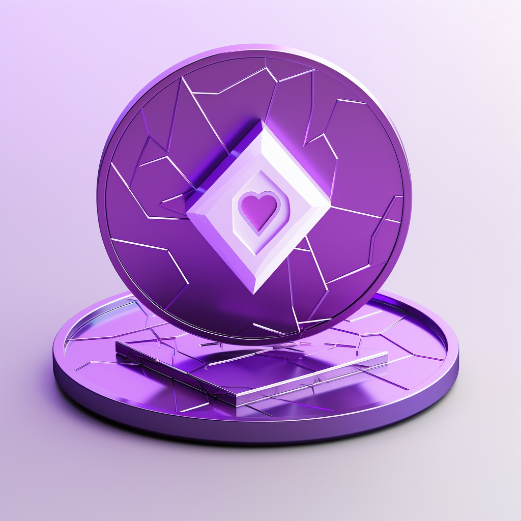 Purple blockchain network coin