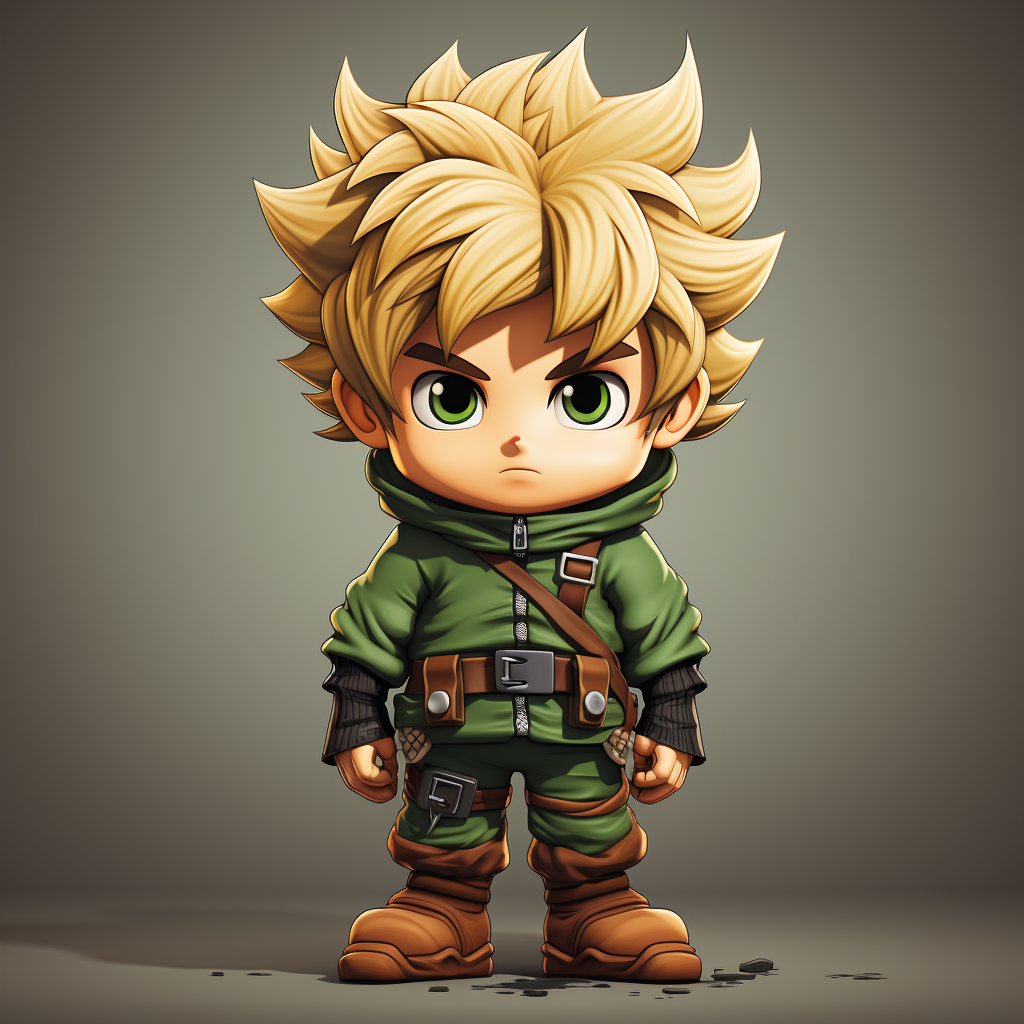 Sprite of blond boy in green costume